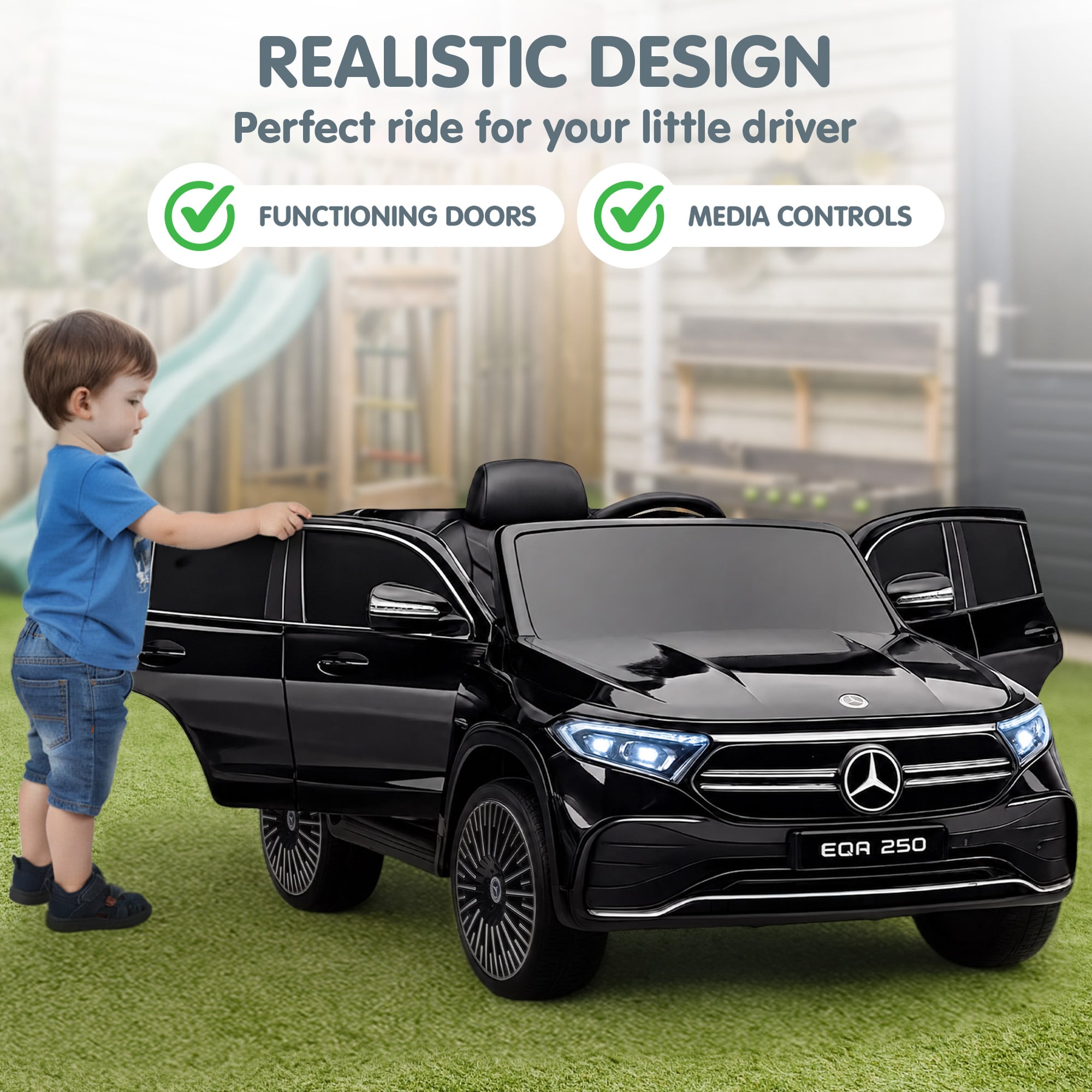 Mercedes-Benz Kids 12V Electric Ride-On Car | Simpledeals
