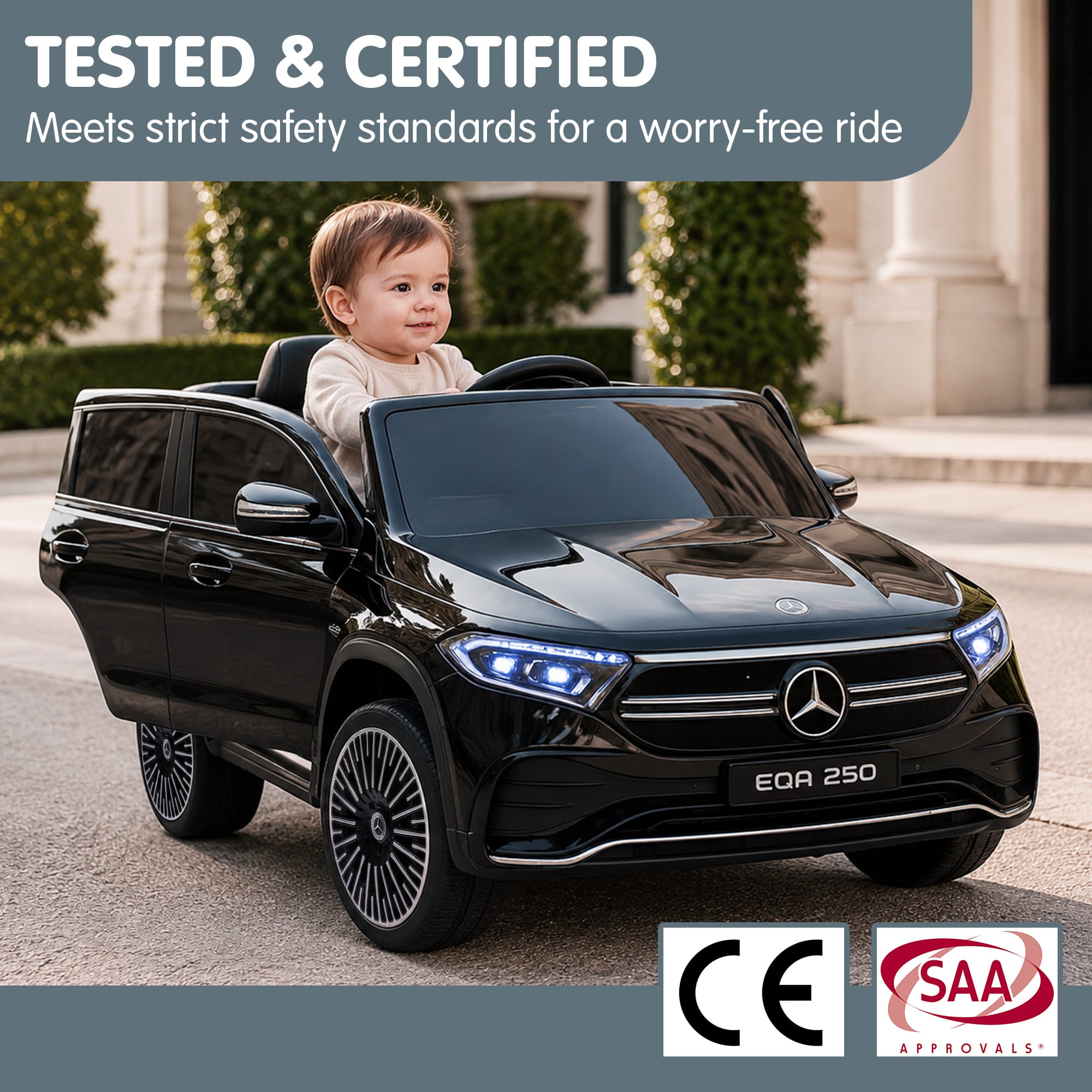 Mercedes-Benz Kids 12V Electric Ride-On Car | Simpledeals