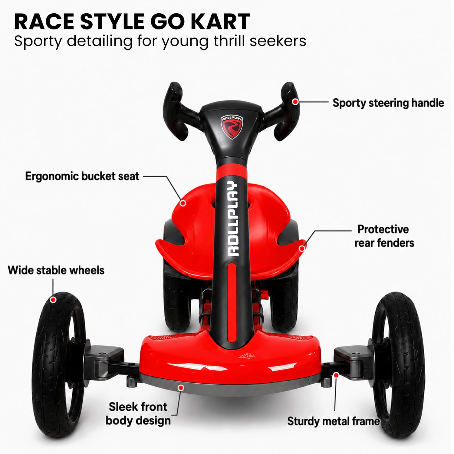 Kids Electric Go Kart 6V Foldable Ride-On | Simpledeals