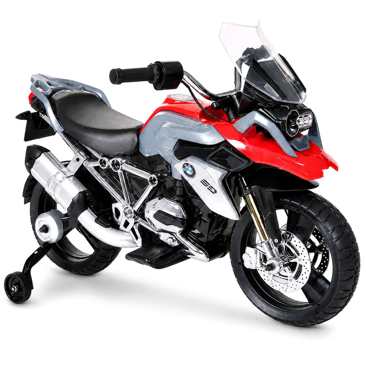 Electric Ride On Motorcycle Silver 45x94.5x37.5cm