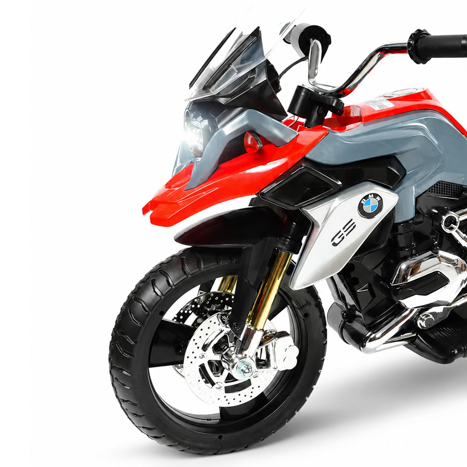 Electric Ride On Motorcycle Silver 45x94.5x37.5cm