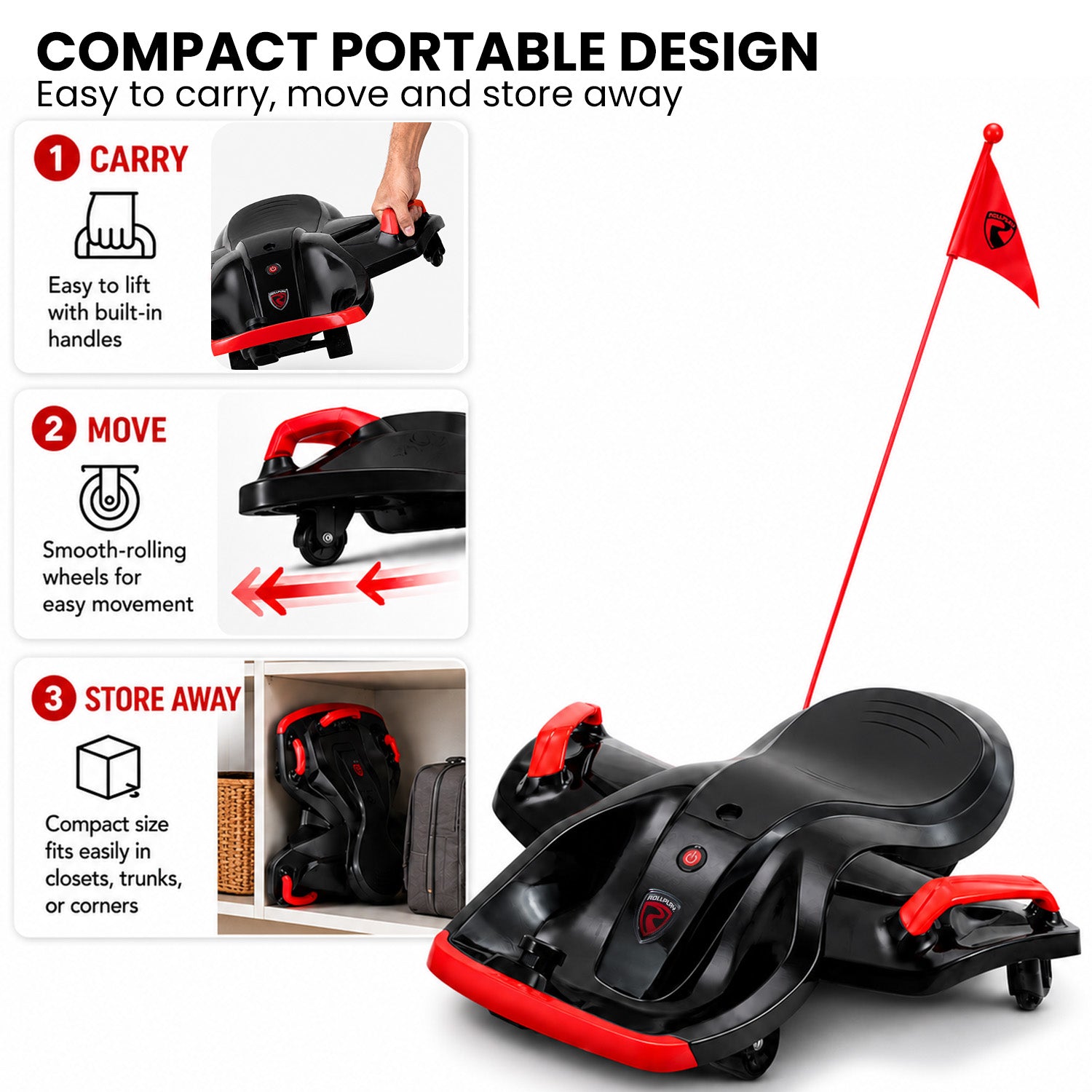 12V Electric Go Kart Kids Ride-On | Simpledeals