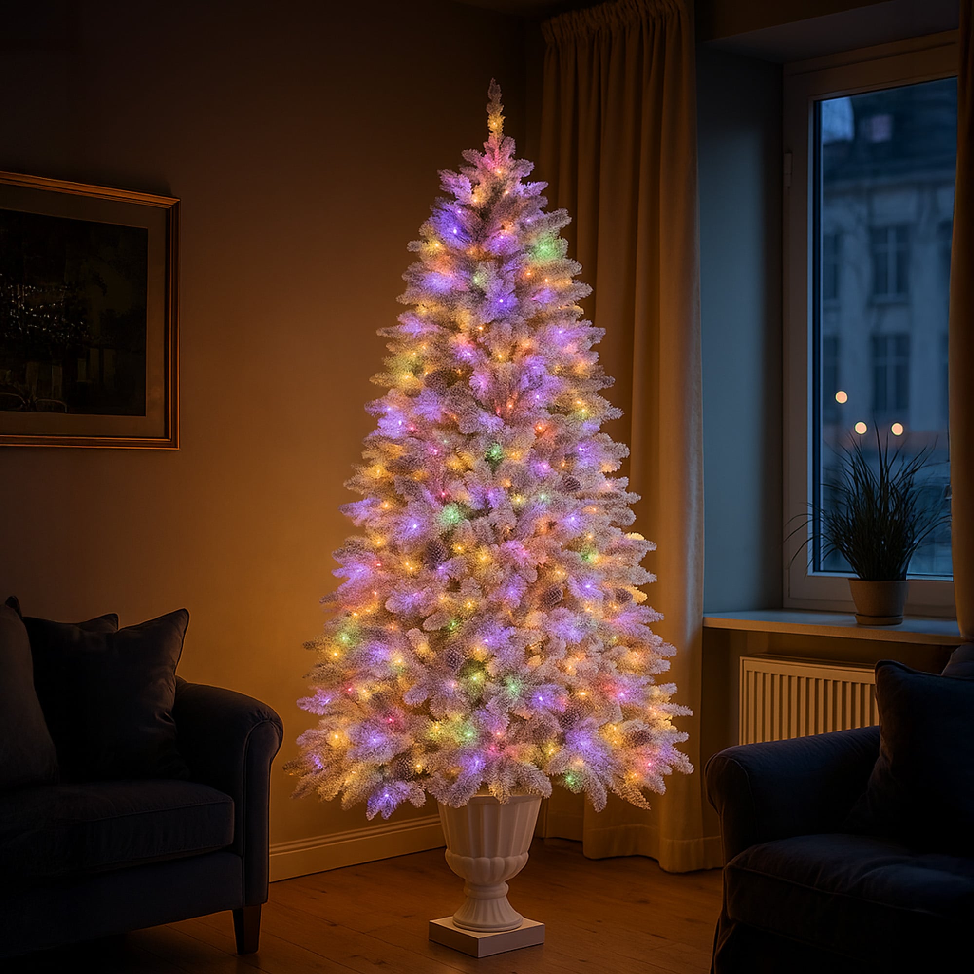 Christmas Tree Pre Lit Multi Colour