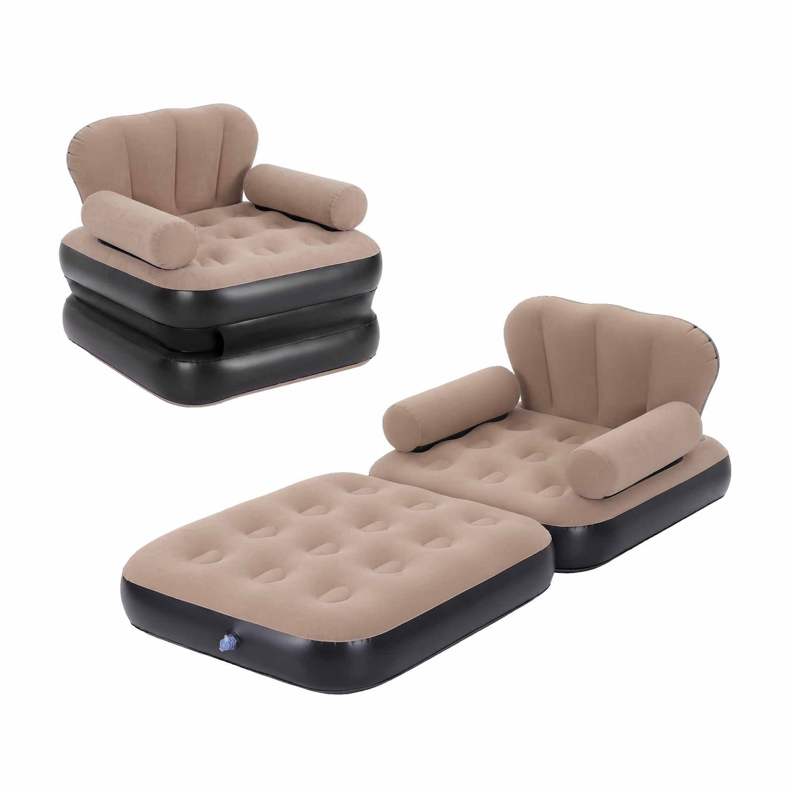 Inflatable Chair Lounge Coffee 85x85x87cm