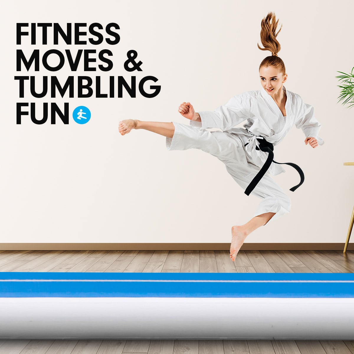 Inflatable Gym Mat Double Size