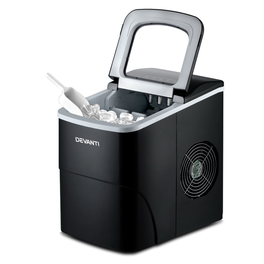 Portable Ice Cube Maker Machine 2L Home Bar Benchtop Easy Quick Black | Ice Makers