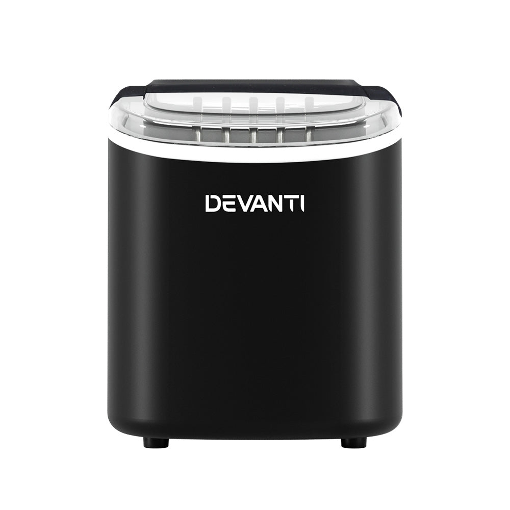 Portable Ice Maker Machine Ice Cube Tray 12Kg Bar Countertop Black