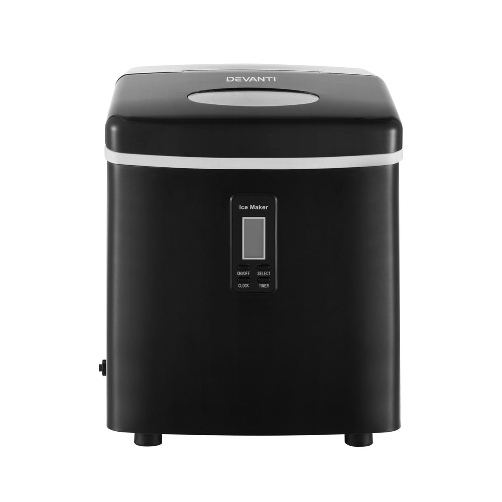3.2L Portable Ice Cube Maker Machine Benchtop Counter Black | Ice Makers