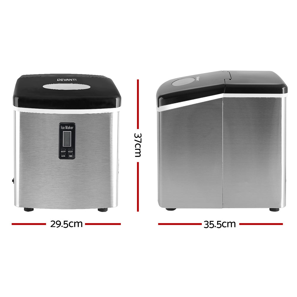 Ice Makers - 3.2L Stainless Steel Portable Ice Cube Maker