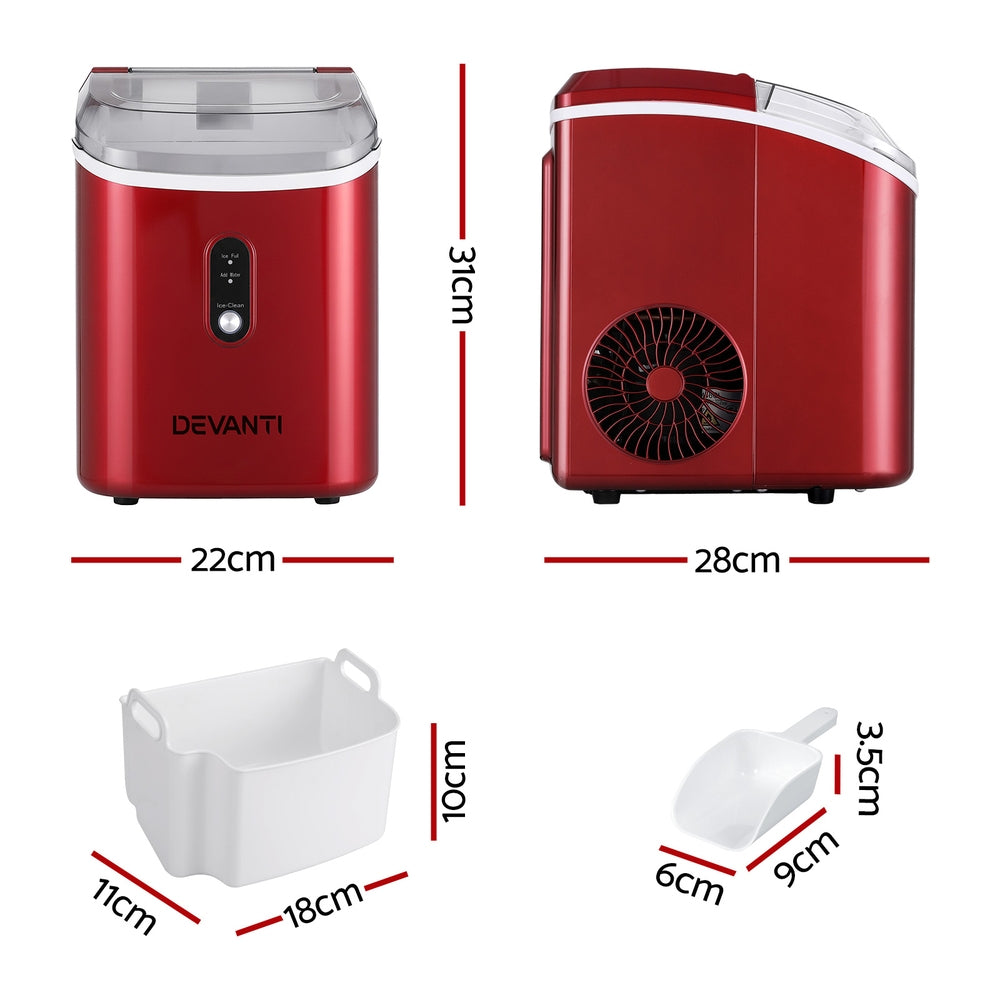 Ice Makers - Ice Maker Machine 15kg Nugget Chewable Ice Cube