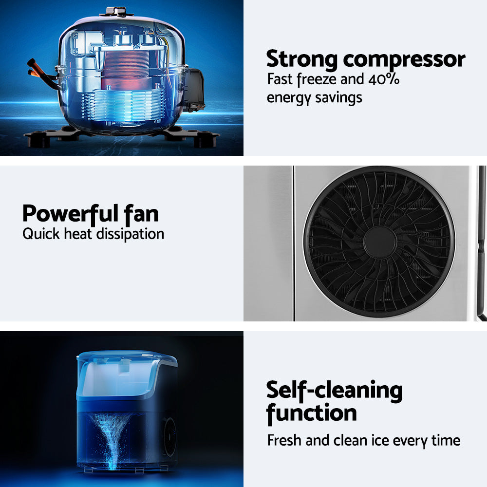 Ice Maker Machine 15kg Nugget Ice Cube, 15Kg