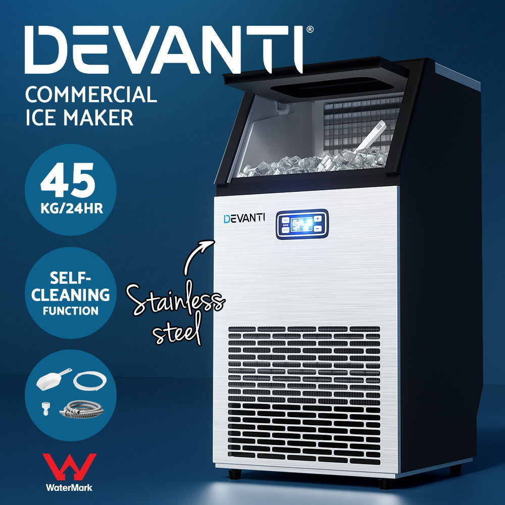 Commercial Ice Maker Machine 45kg Ice Cube Tray Bar