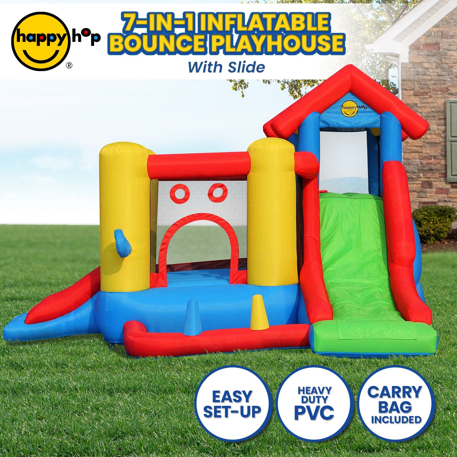 Inflatable Bounce Castle Playhouse Combo 2350x3000x3600cm