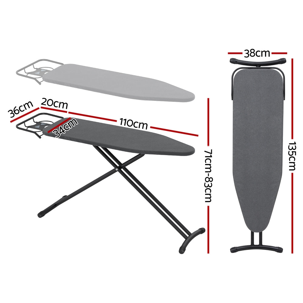 Irons & Ironing Systems - Ironing Board Foldable Iron Rest Black