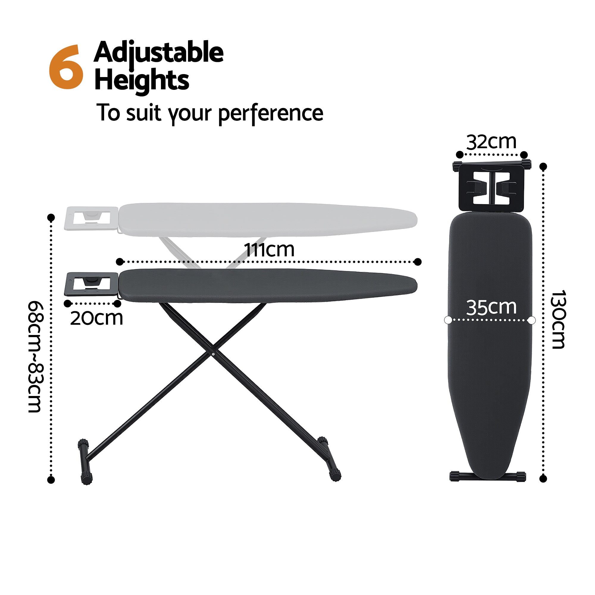 Artiss Ironing Board Extra Thick Cover Iron Rest | Simpledeals