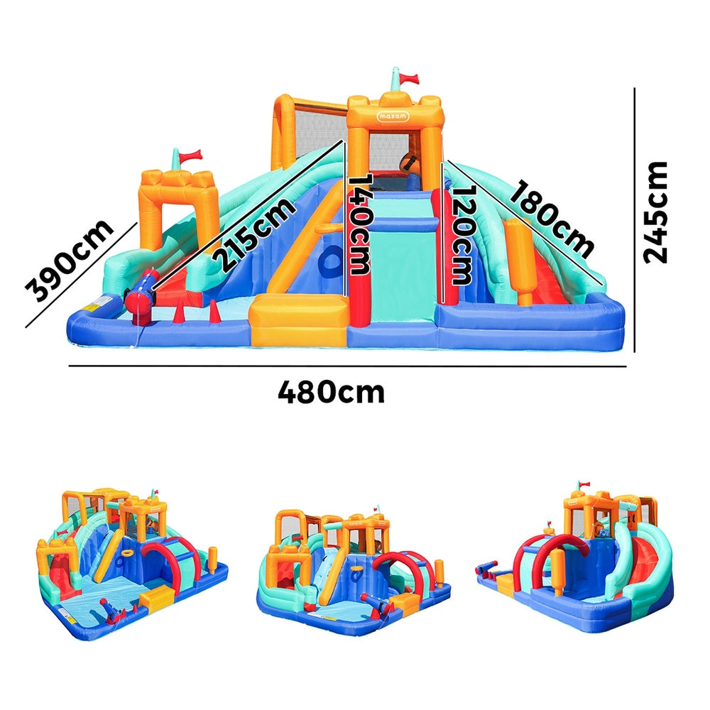 Inflatable Water Park Giant Slide 480x390x245cm
