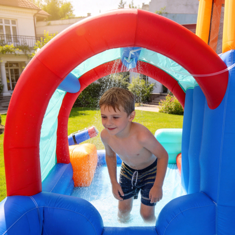 Inflatable Water Park Giant Slide 480x390x245cm