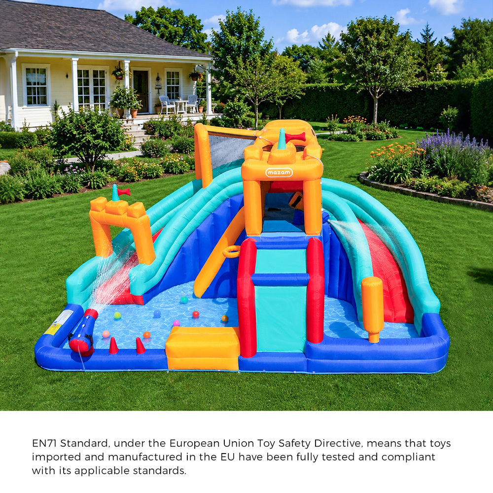 Inflatable Water Park Giant Slide 480x390x245cm