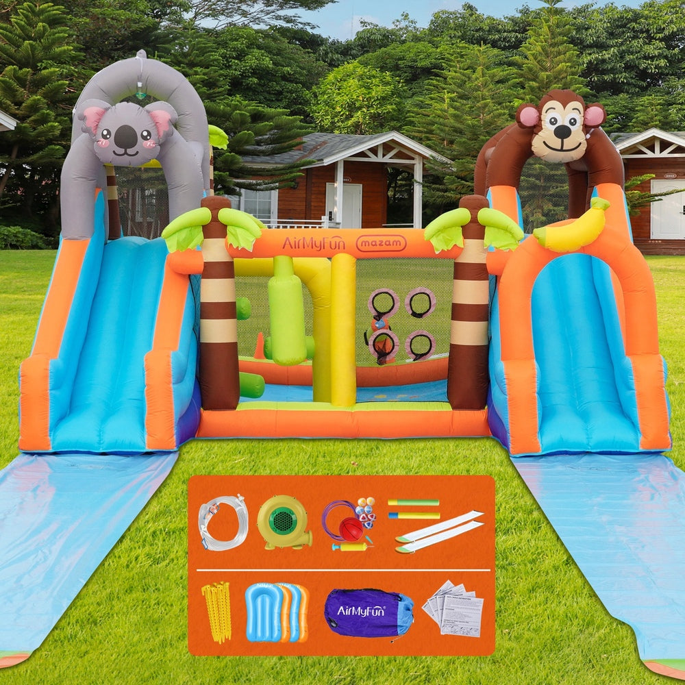 12 Play Zones Inflatable Animal Theme Jumping Castle