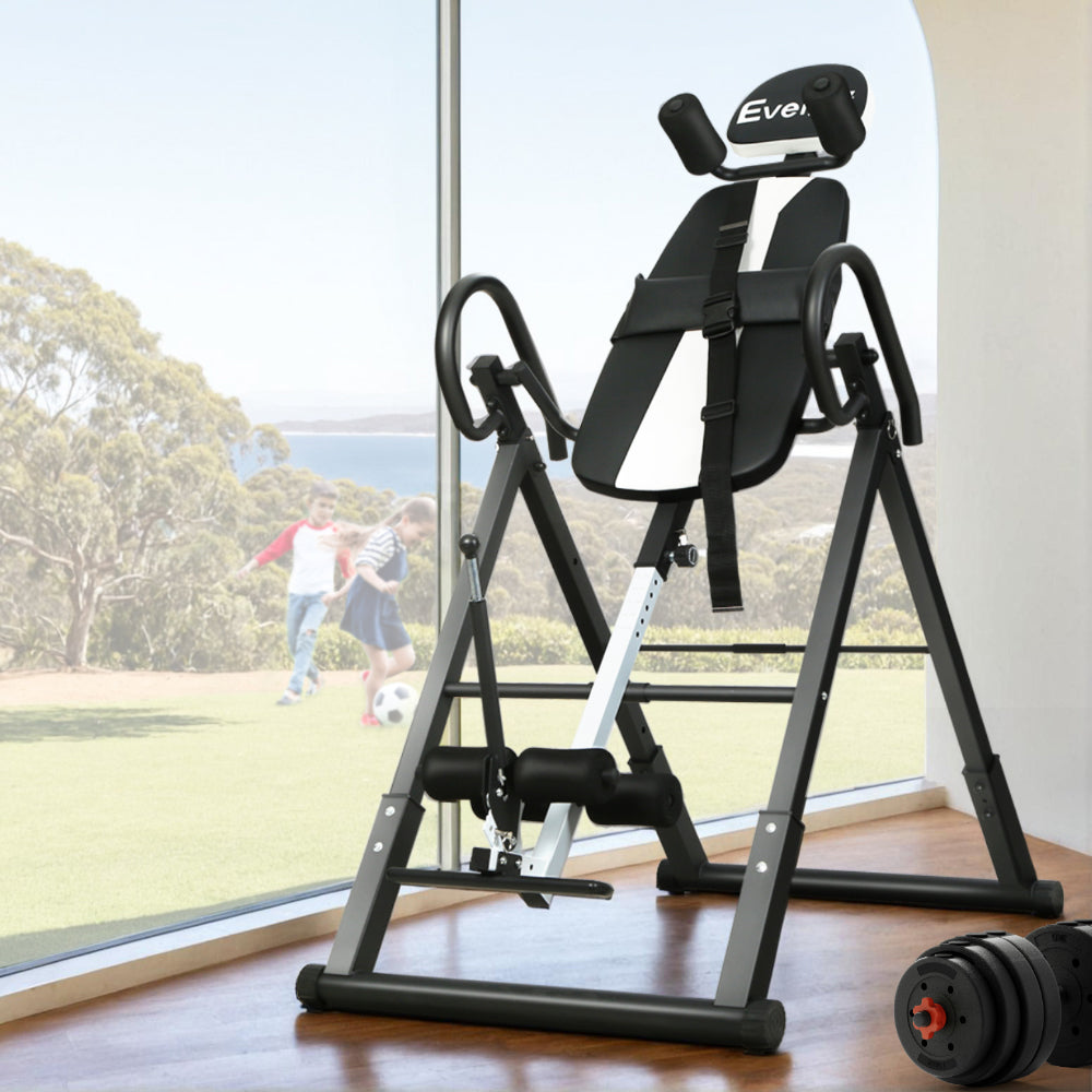 Heavy-Duty Inversion Table for Home Gym - Grey
