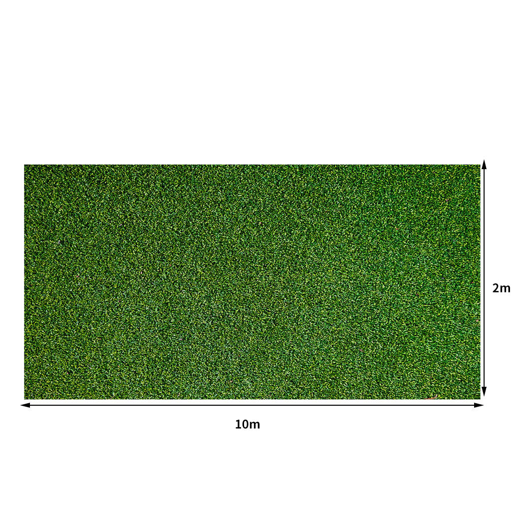 Fake Pegs Turf Plastic - 40MM Artificial Grass Synthetic Realistic 2x10m