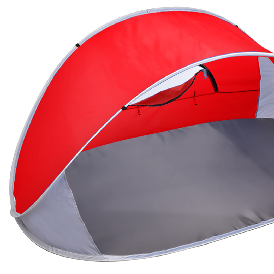 Pop Up Tent Camping Beach Red