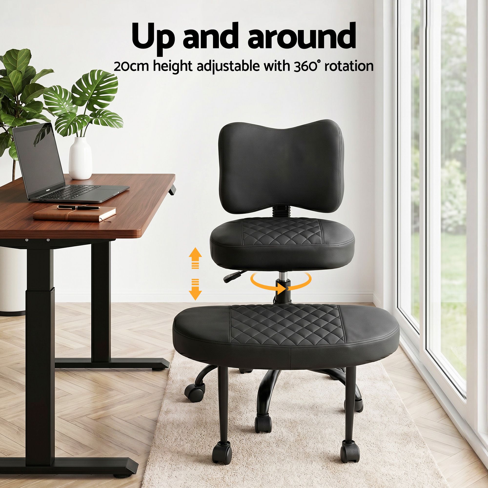 Kneeling Chair Ergonomic Cross Legged Office Seat | Simplede