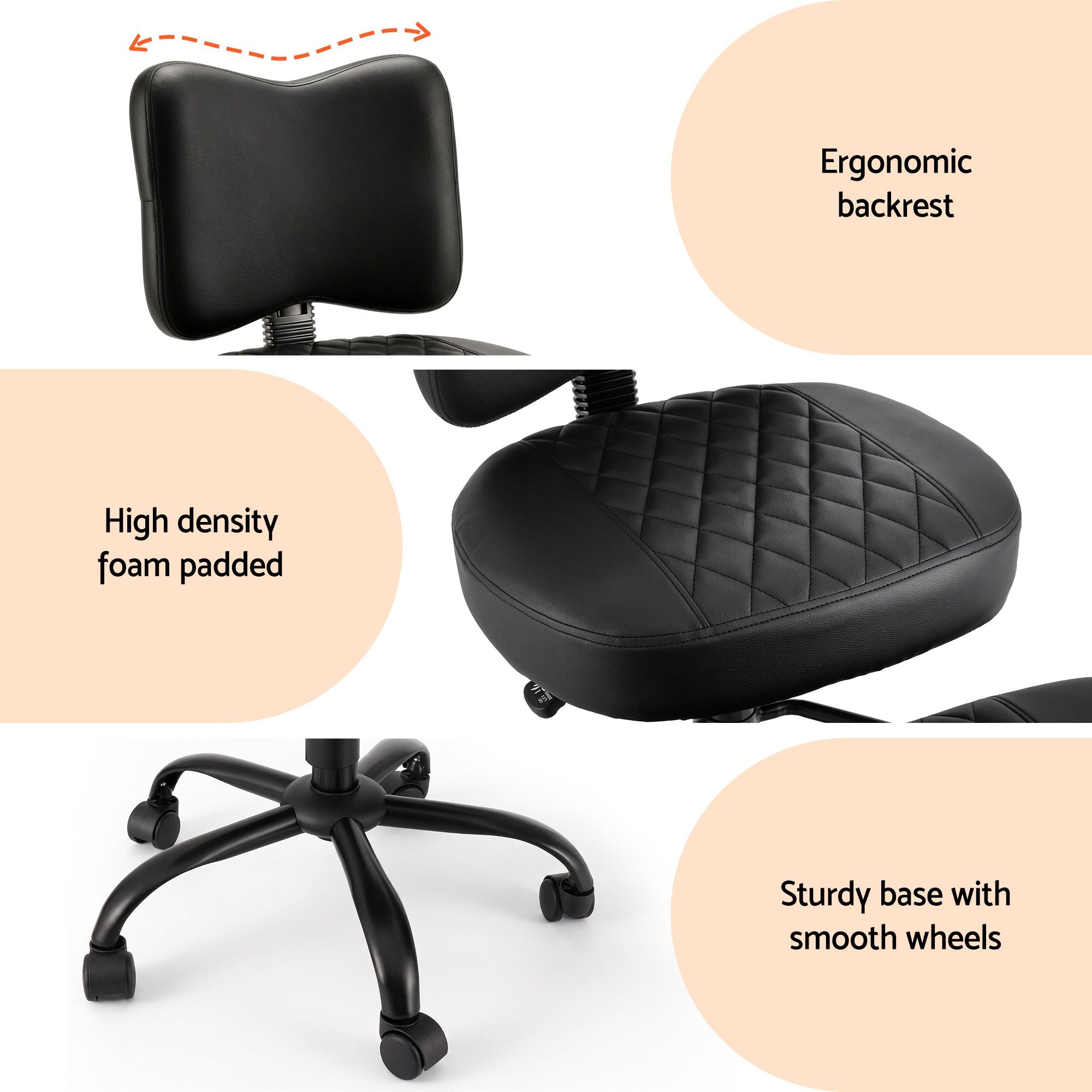 Kneeling Chair Ergonomic Cross Legged Office Seat | Simplede
