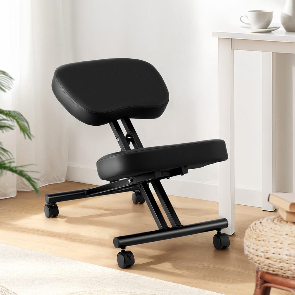 Ergonomic Kneeling Chair Black 56x46x54cm