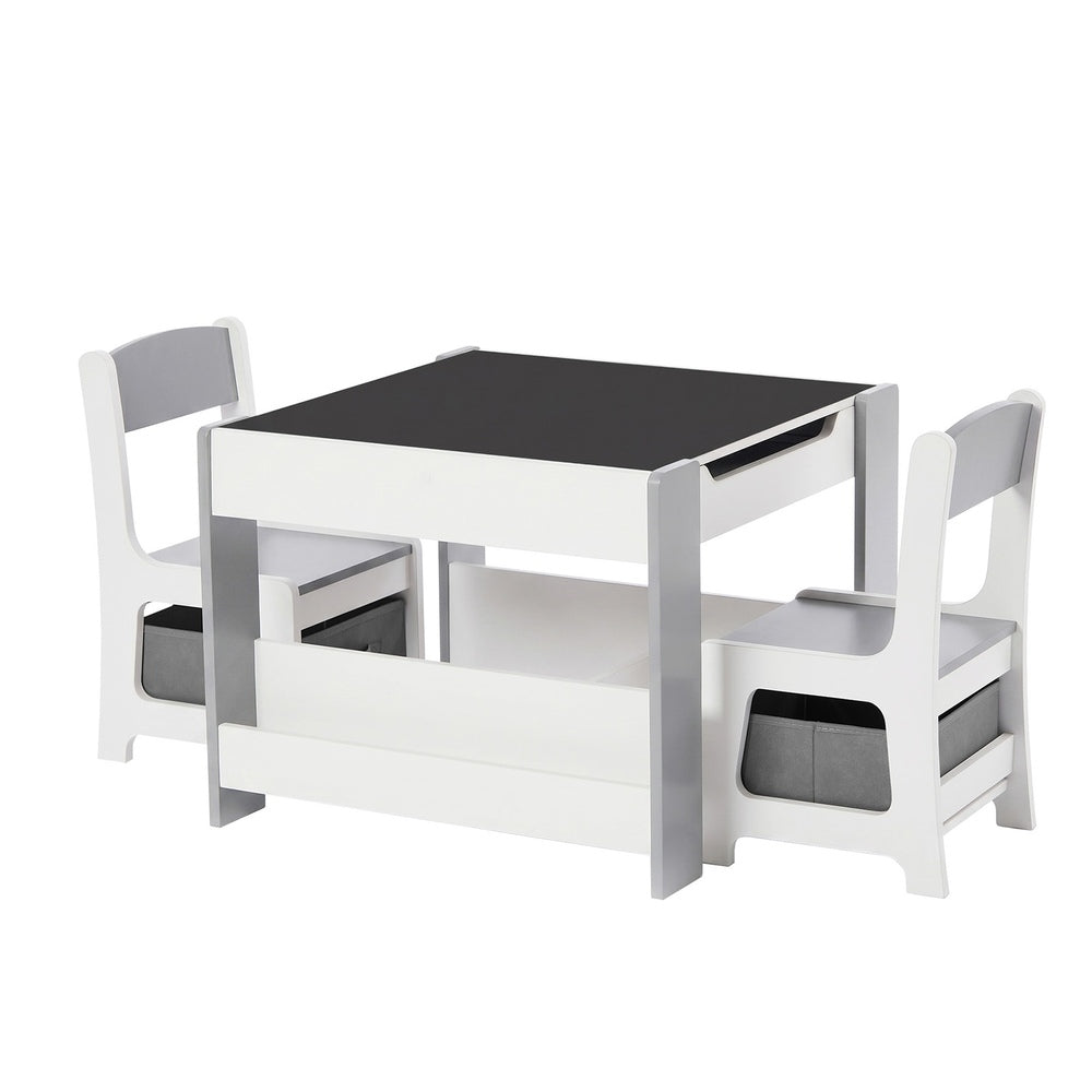 Kids Chalkboard Table Chair Set Storage | Simpledeals