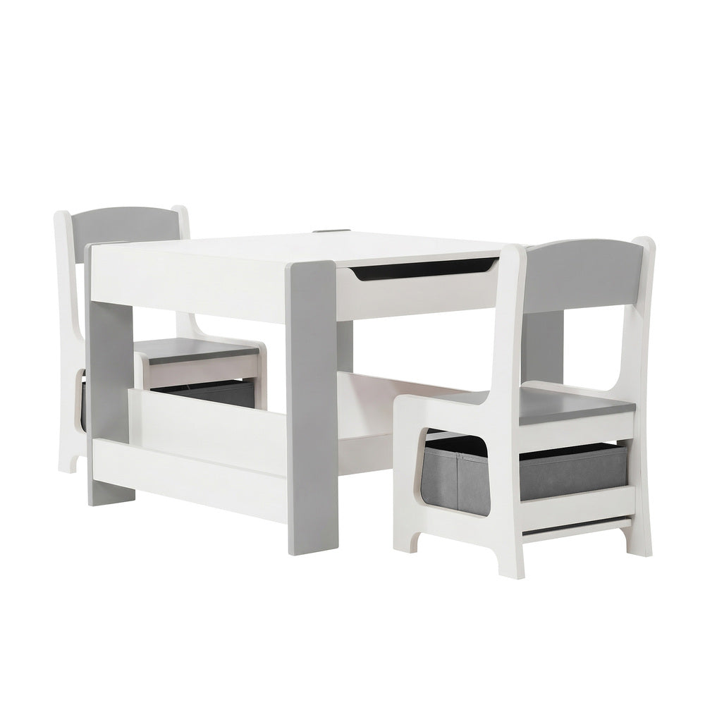 Kids Chalkboard Table Chair Set Storage | Simpledeals
