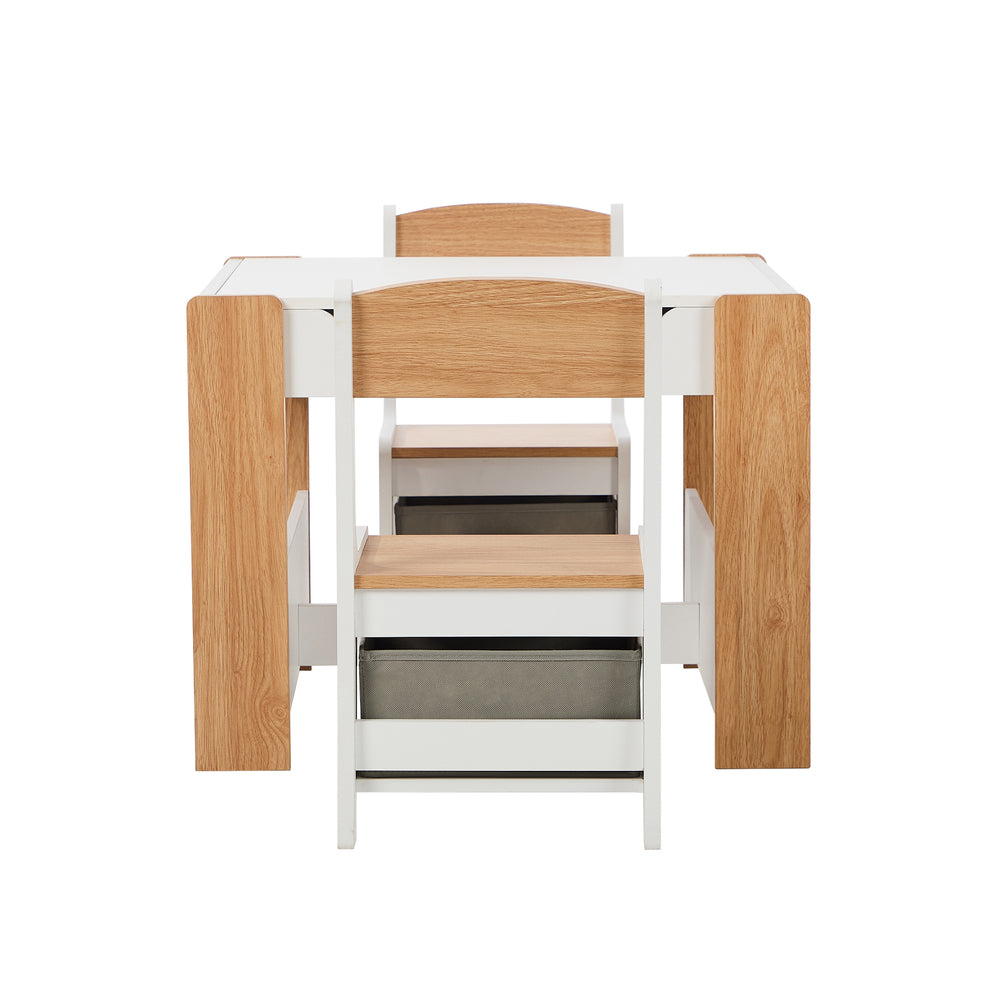 Kids Table Chairs Set Chalkboard Storage | Simpledeals