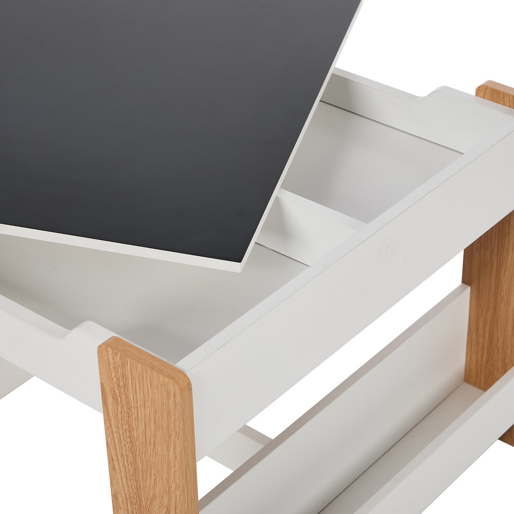 Kids Table Chairs Set Chalkboard Storage | Simpledeals