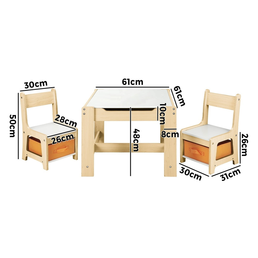 Multi-functional Kids Activity Playset with Study Desk and Storage