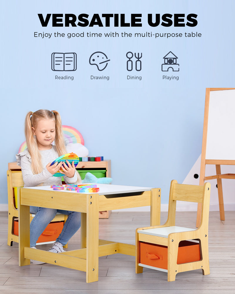 Multi-functional Kids Activity Playset with Study Desk and Storage