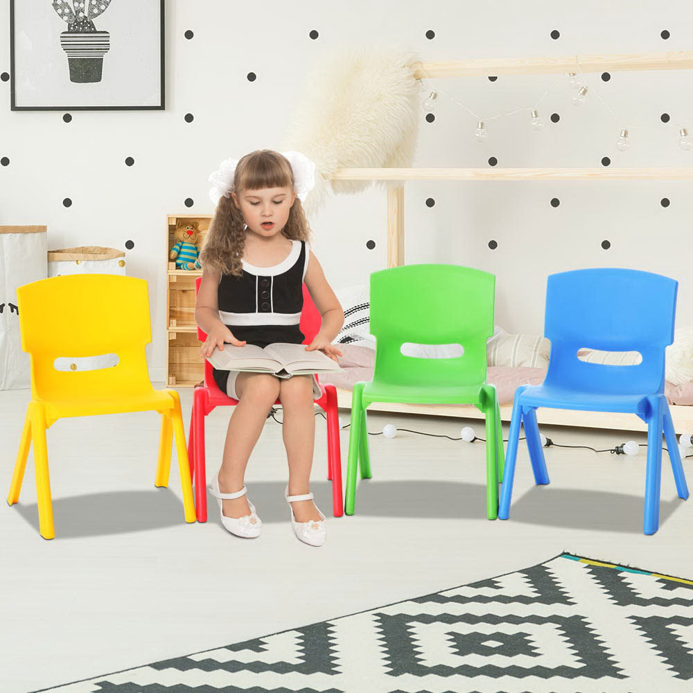 Kids Chairs Set Plastic Set Of 4 Activity Study Chair 50Kg