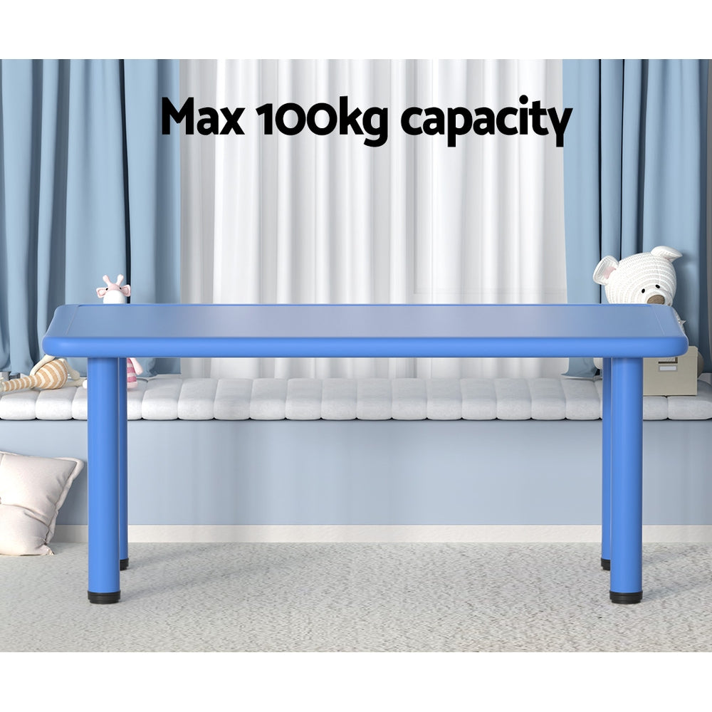 Kids Table Plastic Square Activity Study Desk 60X120Cm