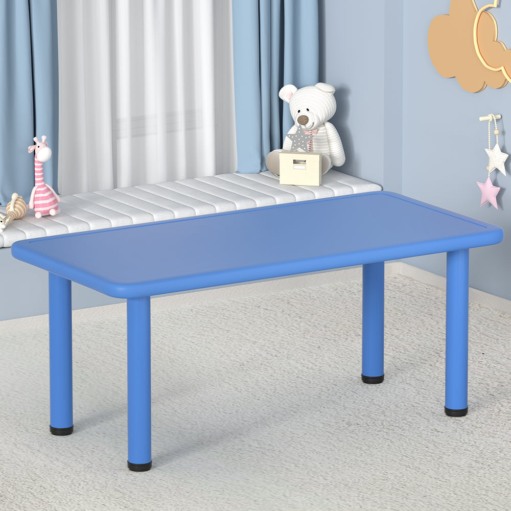 Kids Table Plastic Square Activity Study Desk 60X120Cm