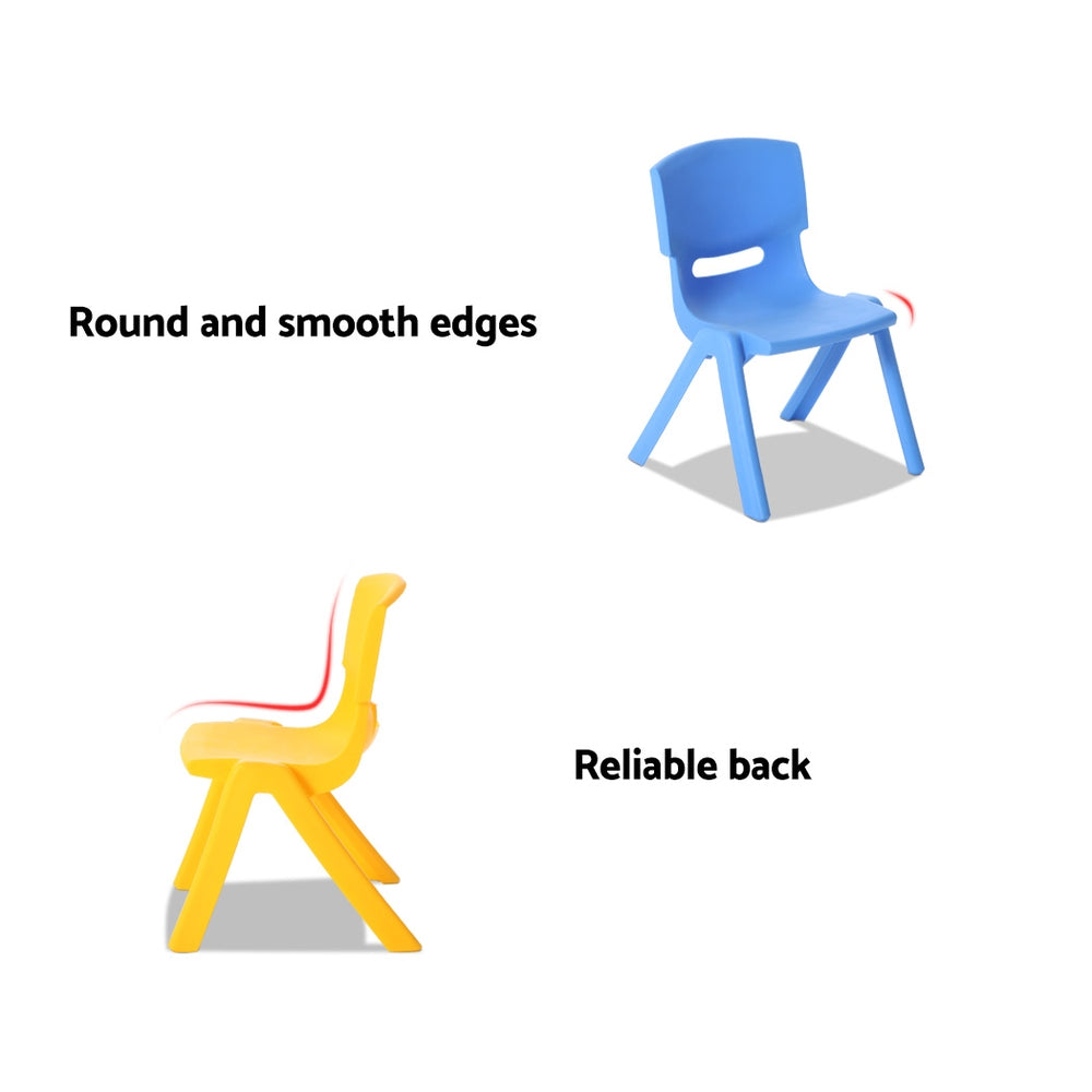 9Pcs Kids Table And Chairs Set Children Study Desk Furniture Plastic 8 Chairs