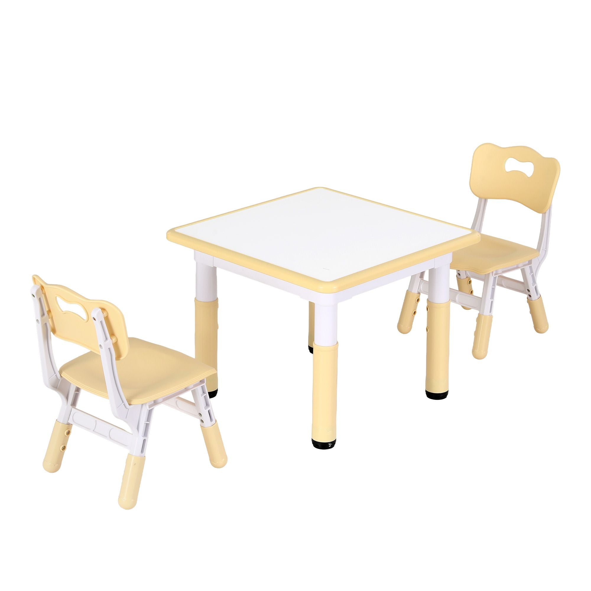Kids Height Adjustable Table 2 Chairs Set | Simpledeals