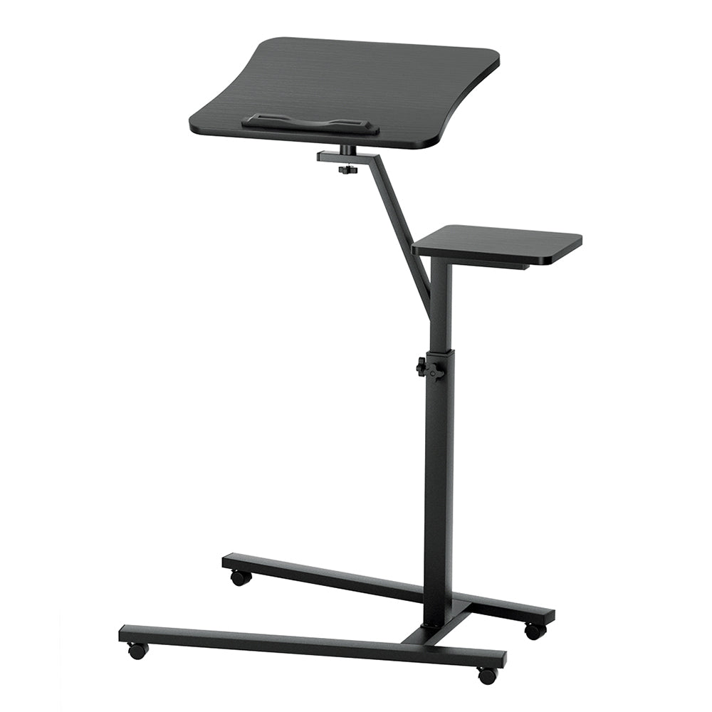 Black colour - Laptop Desk Computer Table Height Adjustable Tiltable Mouse Board Black