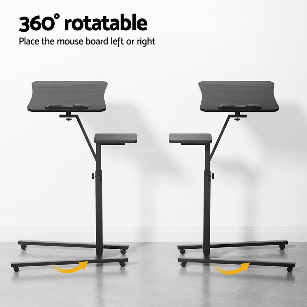 Laptop Desk Computer Table Height Adjustable Tiltable Mouse Board Black, Laptop Stands