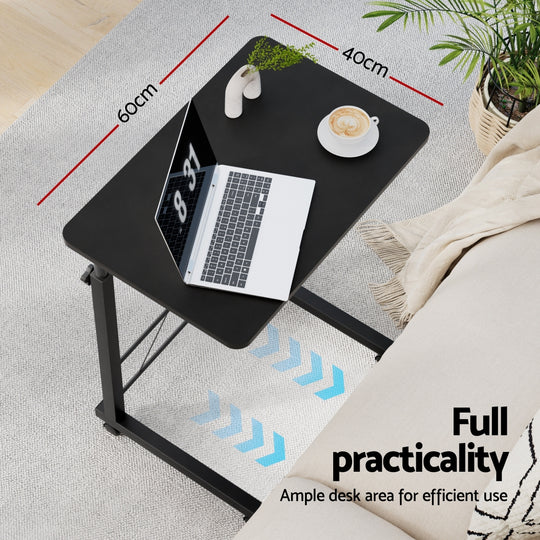 Portable Latpop Desk Table Adjustable Wooden Black | PayPal