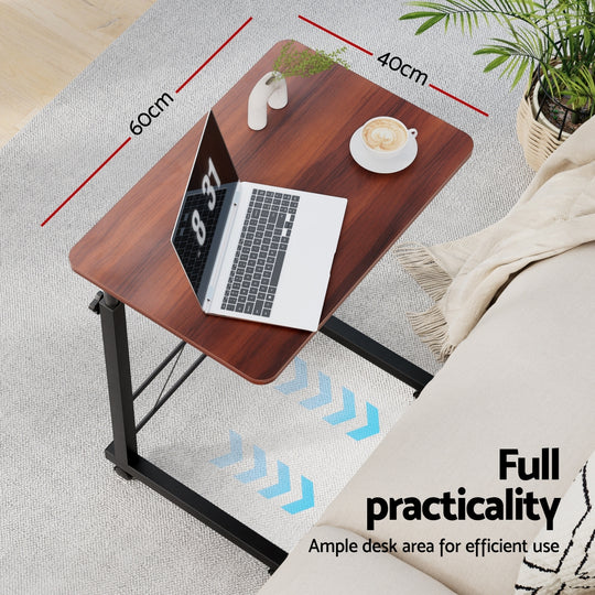 Laptop Desk Table Adjustable 60Cm Dark Wood - Desks