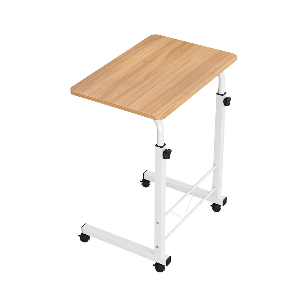 60cm Adjustable Laptop Desk Table Light Wood Home Office Workstation