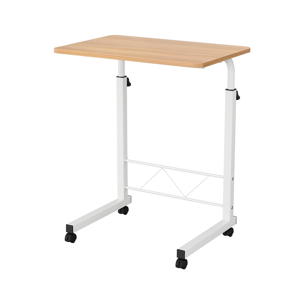 60cm Adjustable Laptop Desk Table Light Wood Home Office Workstation