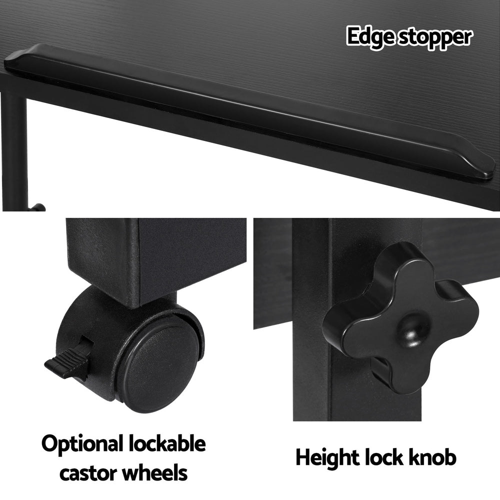 Laptop Desk Table Height Adjustable Wooden Bed Side Tables