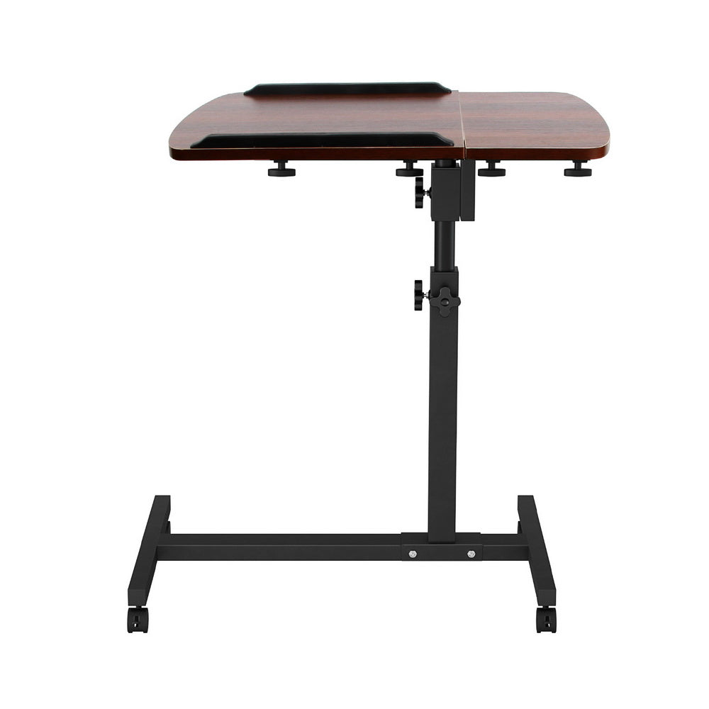 Laptop Desk Table Fan Cooling Walnut 60Cm
