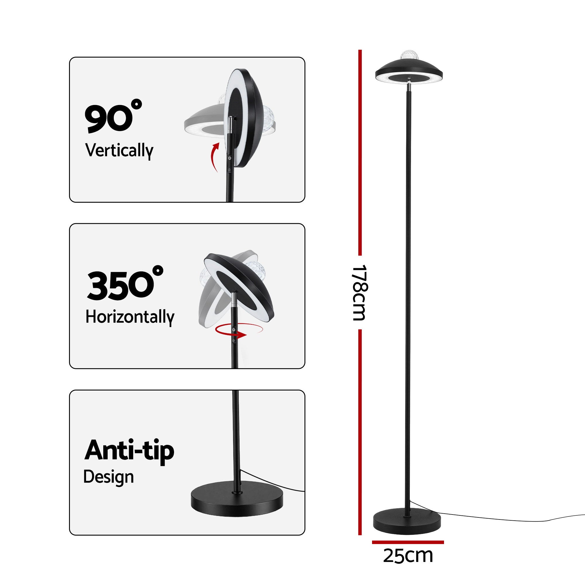 LED Floor Lamp Galaxy Projector RGB 178cm | Simpledeals