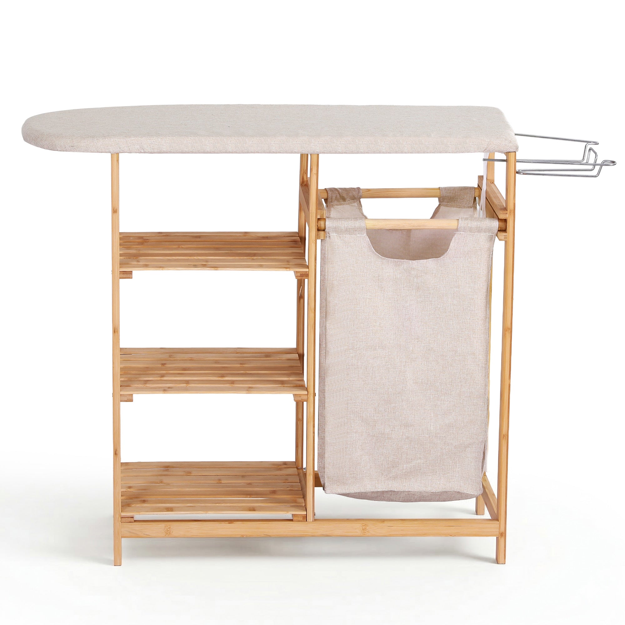 Artiss Bamboo Laundry Hamper Ironing Board | Simpledeals